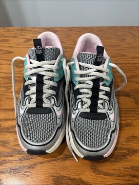 Skechers Kids Sneakers in Gray, Pink & Teal